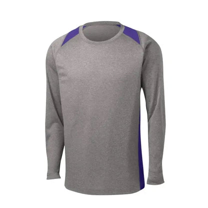 Sport-Tek Long Sleeve Heather Colorblock Contender Tee.