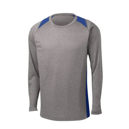 Sport-Tek Long Sleeve Heather Colorblock Contender Tee.