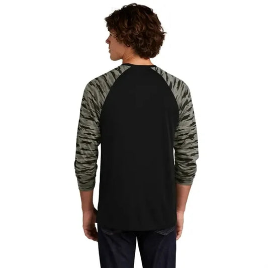 Sport-Tek Drift Camo Colorblock Long Sleeve Tee