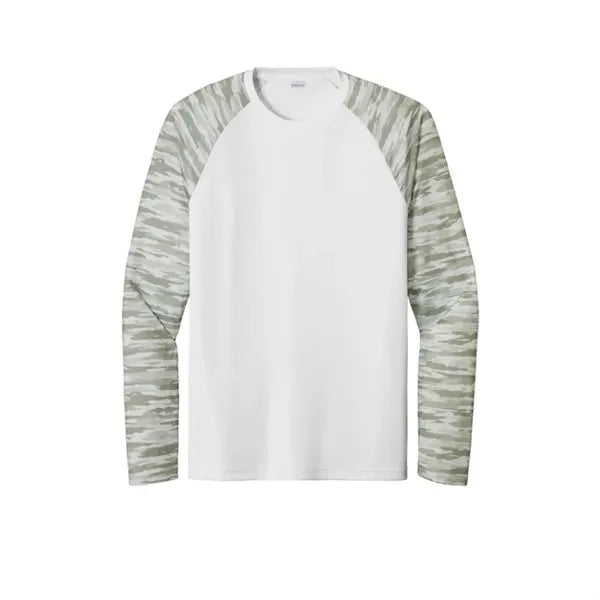 Sport-Tek Drift Camo Colorblock Long Sleeve Tee