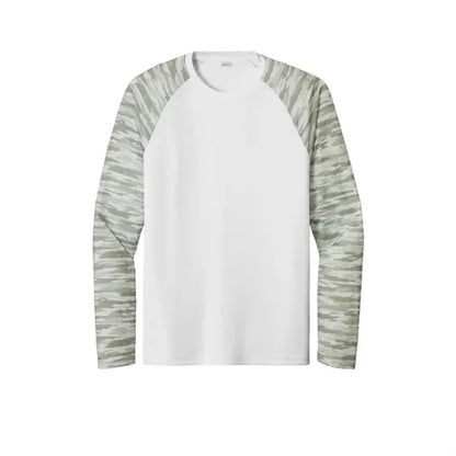 Sport-Tek Drift Camo Colorblock Long Sleeve Tee