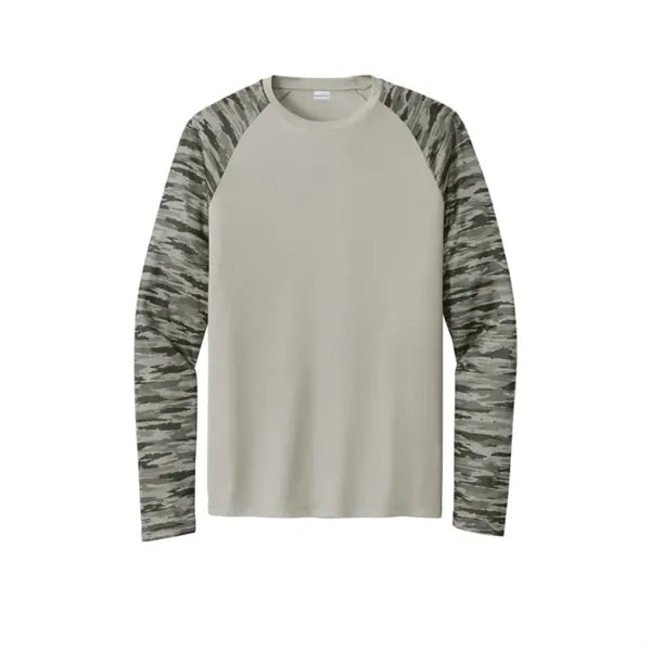 Sport-Tek Drift Camo Colorblock Long Sleeve Tee
