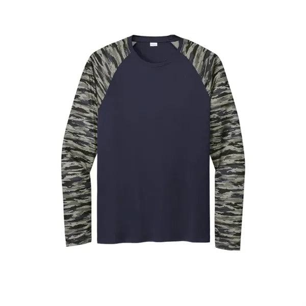 Sport-Tek Drift Camo Colorblock Long Sleeve Tee