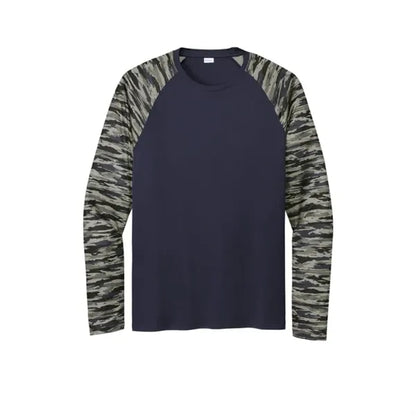 Sport-Tek Drift Camo Colorblock Long Sleeve Tee