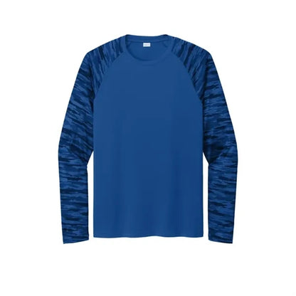 Sport-Tek Drift Camo Colorblock Long Sleeve Tee
