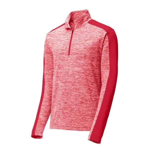 Sport-Tek PosiCharge Electric Heather Colorblock 1/4-Zip ...
