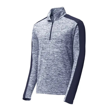Sport-Tek PosiCharge Electric Heather Colorblock 1/4-Zip ...