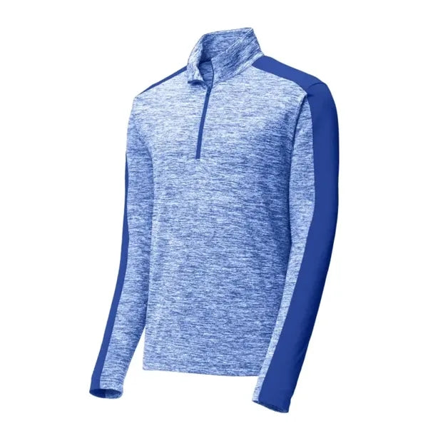 Sport-Tek PosiCharge Electric Heather Colorblock 1/4-Zip ...