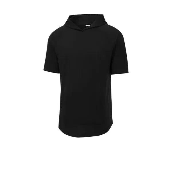 Sport-Tek PosiCharge Tri-Blend Wicking Short Sleeve Hoodie.