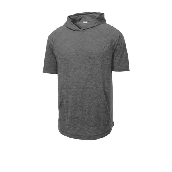 Sport-Tek PosiCharge Tri-Blend Wicking Short Sleeve Hoodie.