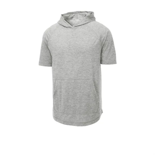 Sport-Tek PosiCharge Tri-Blend Wicking Short Sleeve Hoodie.