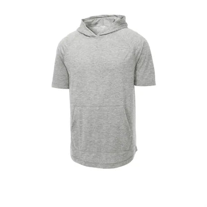 Sport-Tek PosiCharge Tri-Blend Wicking Short Sleeve Hoodie.