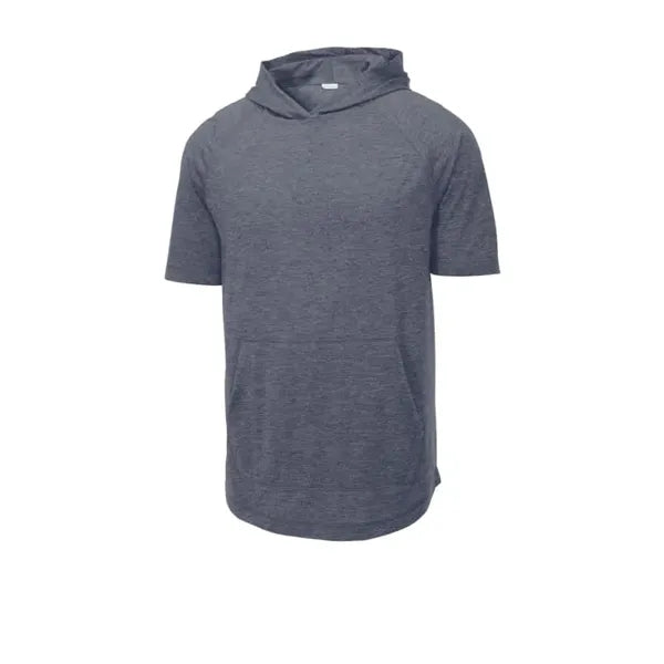 Sport-Tek PosiCharge Tri-Blend Wicking Short Sleeve Hoodie.