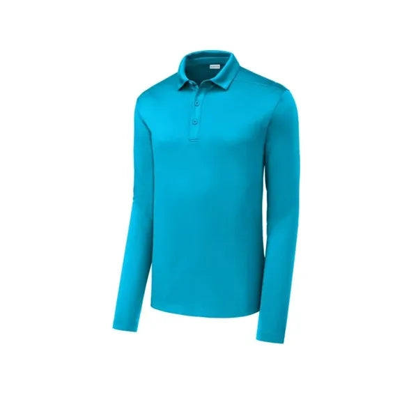 Sport-Tek Posi-UV Pro Long Sleeve Polo.
