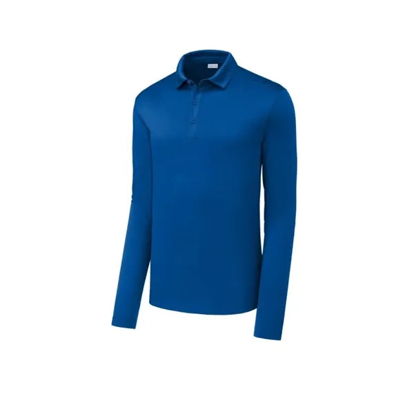 Sport-Tek Posi-UV Pro Long Sleeve Polo.