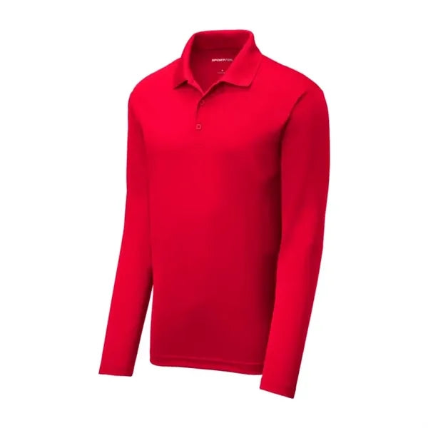 Sport-Tek PosiCharge RacerMesh Long Sleeve Polo.