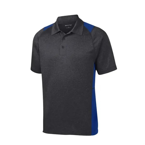 Sport-Tek Heather Colorblock Contender Polo.