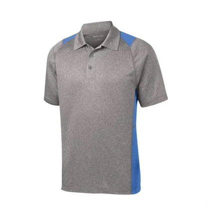 Sport-Tek Heather Colorblock Contender Polo.