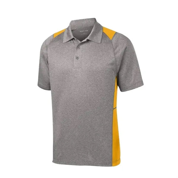 Sport-Tek Heather Colorblock Contender Polo.