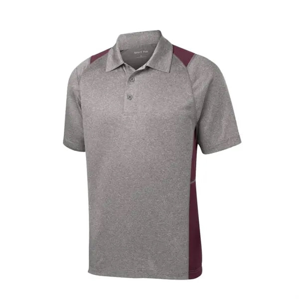 Sport-Tek Heather Colorblock Contender Polo.