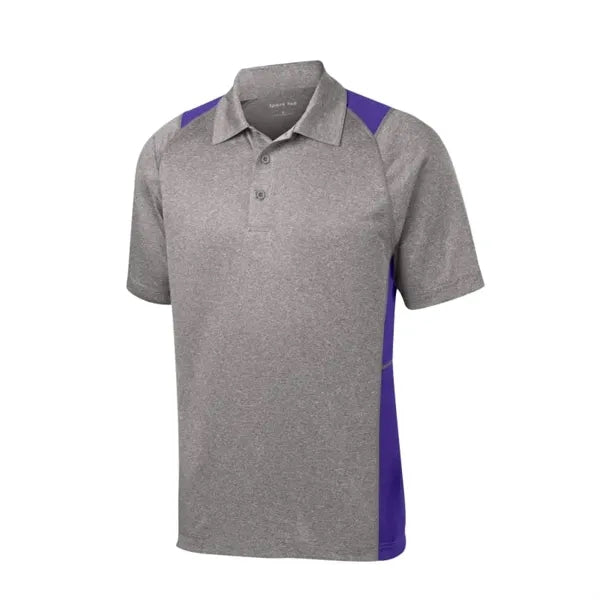 Sport-Tek Heather Colorblock Contender Polo.