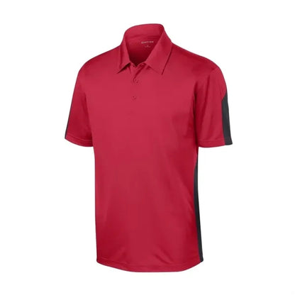 Sport-Tek PosiCharge Active Textured Colorblock Polo.