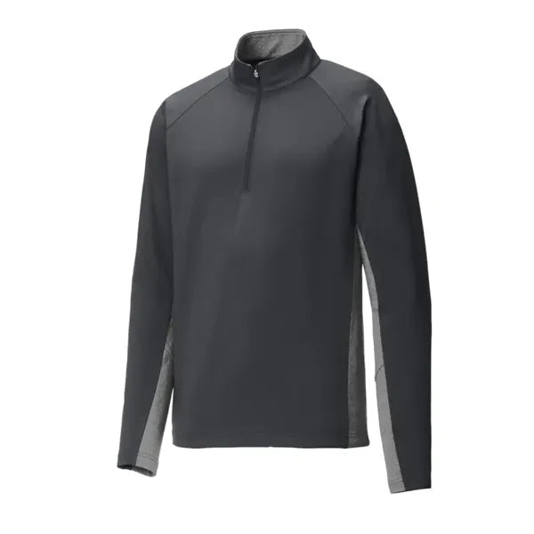 Sport-Tek Sport-Wick Stretch Contrast 1/4-Zip Pullover.