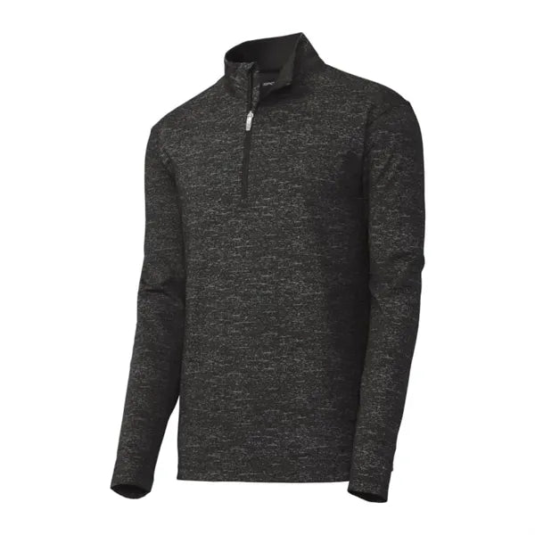 Sport-Tek Sport-Wick Stretch Reflective Heather 1/2-Zip P...