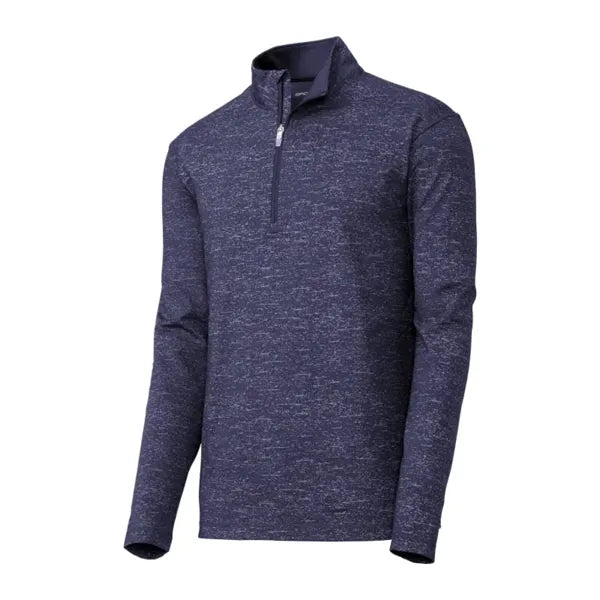 Sport-Tek Sport-Wick Stretch Reflective Heather 1/2-Zip P...