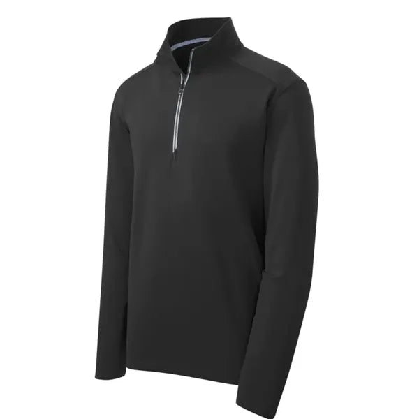Sport-Tek Sport-Wick Textured 1/4-Zip Pullover.