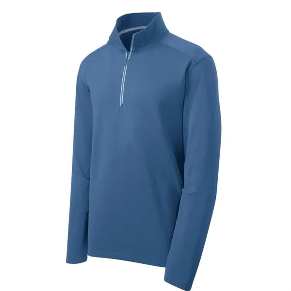 Sport-Tek Sport-Wick Textured 1/4-Zip Pullover.