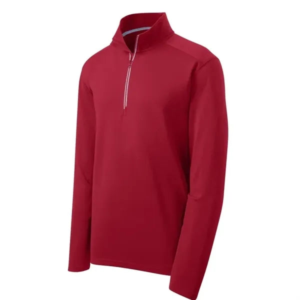 Sport-Tek Sport-Wick Textured 1/4-Zip Pullover.