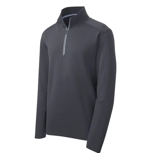Sport-Tek Sport-Wick Textured 1/4-Zip Pullover.