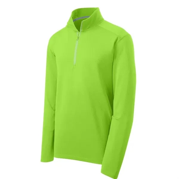 Sport-Tek Sport-Wick Textured 1/4-Zip Pullover.