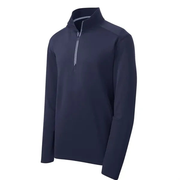 Sport-Tek Sport-Wick Textured 1/4-Zip Pullover.