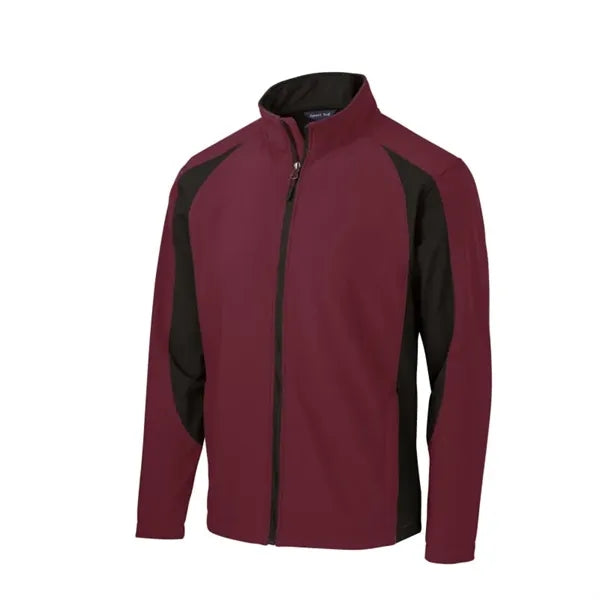 Sport-Tek Colorblock Soft Shell Jacket.