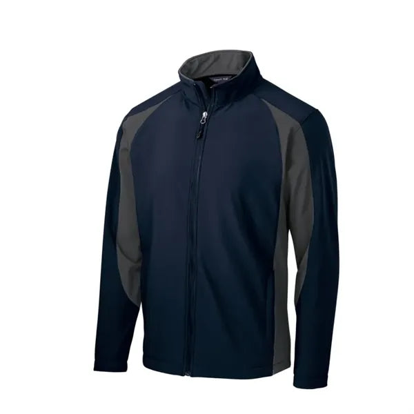 Sport-Tek Colorblock Soft Shell Jacket.