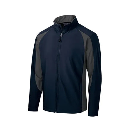 Sport-Tek Colorblock Soft Shell Jacket.