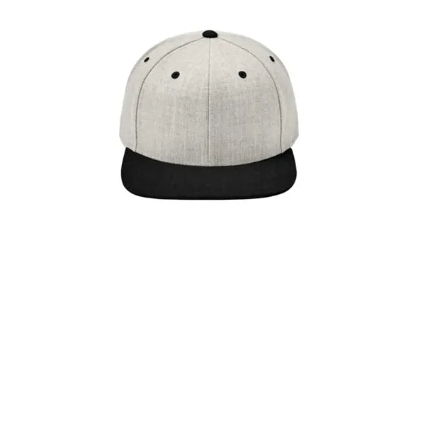 Sport-Tek YP Classics Flat Bill Snapback Cap.