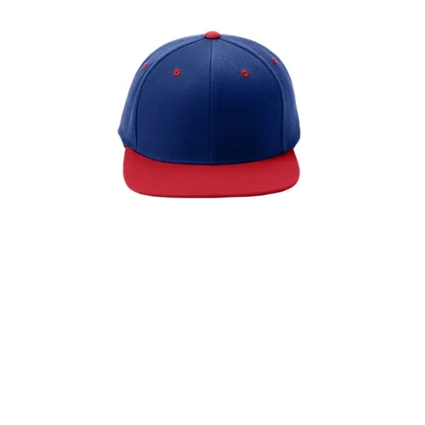Sport-Tek YP Classics Flat Bill Snapback Cap.