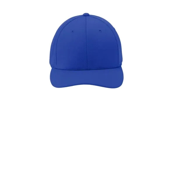 Sport-Tek Flexfit Cool & Dry Poly Block Mesh Cap.