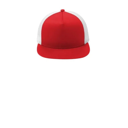 Sport-Tek YP Classics 5-Panel Classic Trucker Mesh Back Cap.