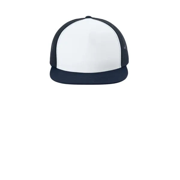 Sport-Tek YP Classics 5-Panel Classic Trucker Mesh Back Cap.
