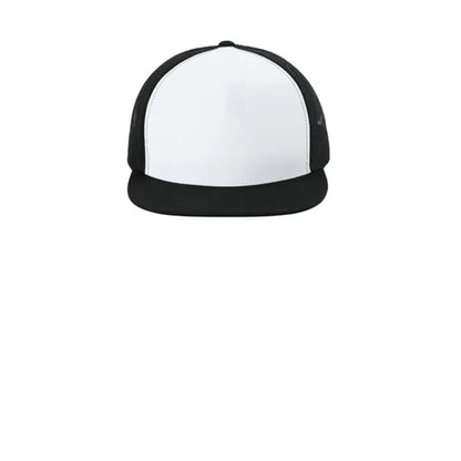 Sport-Tek YP Classics 5-Panel Classic Trucker Mesh Back Cap.