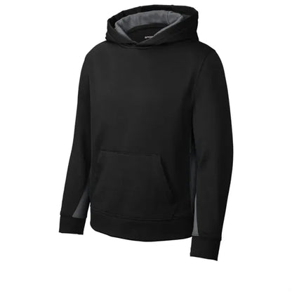 Sport-Tek Youth Sport-Wick Fleece Colorblock Hooded Pullo...