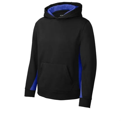 Sport-Tek Youth Sport-Wick Fleece Colorblock Hooded Pullo...