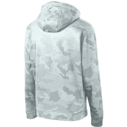 Sport-Tek Youth Sport-Wick CamoHex Fleece Hooded Pullover.