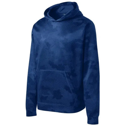 Sport-Tek Youth Sport-Wick CamoHex Fleece Hooded Pullover.