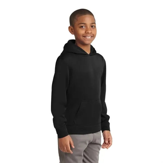 Sport-Tek Youth Sport-Wick Fleece Hooded Pullover.