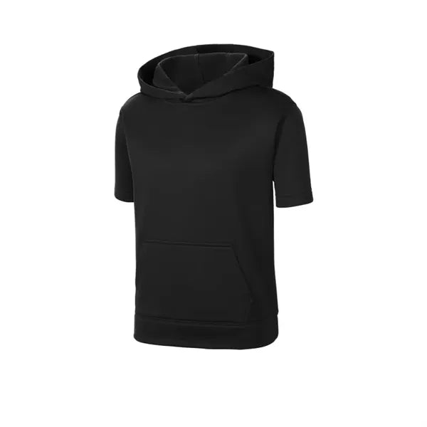 Sport-Tek Youth Sport-Wick Fleece Short Sleeve Hooded Pul...